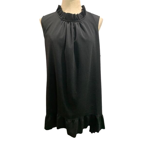 22/24 Lane Bryant Womens Sleeveless Tunic Shirt Blouse Ruffle - Picture 2 of 9